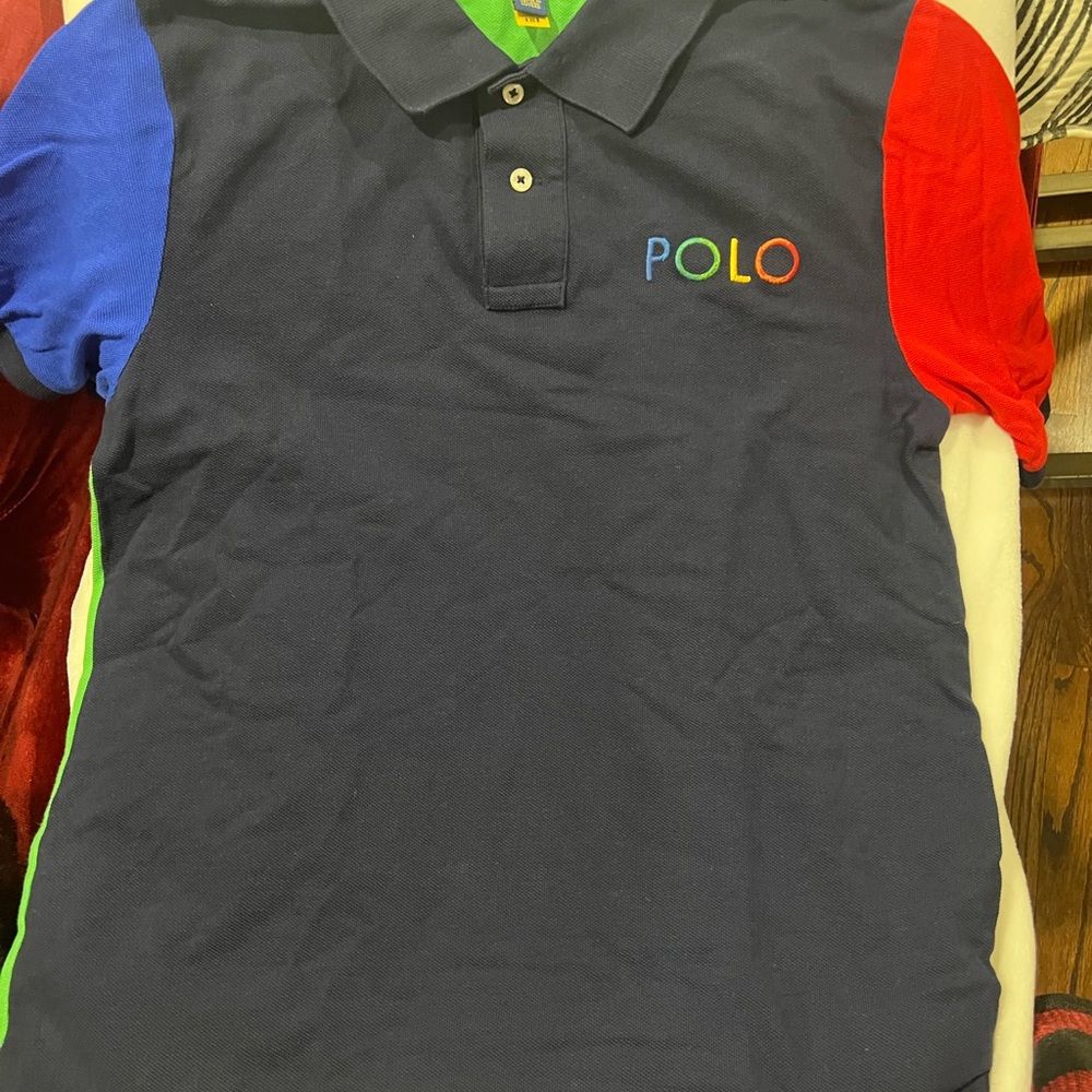 Polo by Ralph Lauren Kids Navy, Red, and Blue Polo Shirt